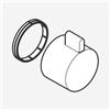 hansgrohe maniglia termostatica per termostatico da incasso, 92215670, Universal nero opaco [Rubinetteria Bagno > Ricambi Rubinetteria Bagno]