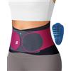 Fitomo Fascia Lombare Supporto Schiena con Cuscinetto 3D e 6 Stecche, Tessuto Ultra Fine da 0,5 mm, Senza Cuciture in un Unico Pezzo, Fascia Elastica Lombare Donna Uomo per Lavoro, Sciatica, Postura