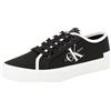 Calvin Klein Jeans Skater Vulcanized Low CS ML MR YW0YW01453, Sneaker vulcanizzate Donna, Nero (Black/Bright White), 39 EU
