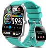 Aptkdoe Smartwatch Uomo Donna, 1,85 HD Schermo Tattile Smart Watch, Impermeabil IP68 Orologio Smart Watch con 112 Modalità Sportive, Contapassi Sonno Cardiofrequenzimetro per Android iOS Verde