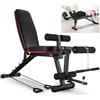XNKLPY Panca Pieghevole Palestra Leg Extension Leg Curl Panca Regolabile Palestra Professionale Multifunzione Panca Pesi Addominali per Esercizi Addominali Schienale Regolabile in 5 Livelli
