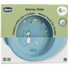 Chicco Warmy Plate Piatto per Pappa Calda 6m+ Azzurro, 1 pezzo