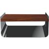 RED Edition - Tavolino d'appoggio Stellar - Argento - Legno impiallacciato palissandro