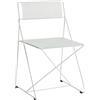 Hay - Sedia impilabile X-Line - Bianco - Lamiera d'acciaio perforata - Designer Niels Jørgen Haugesen