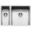 FOSTER Lavello Cucina Incasso Sottotop 1 Vasca e 1/2 Larghezza 66 cm materiale Acciaio Inox finitura Spazzolato - 2202 852 R15