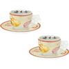 Thun Set Tazzine da Caffe' Coccinella 2 Pezzi