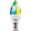 Beghelli - Lampadina LED Smart OLIVA E14 5W RGB-CCT WiFi, Compatibile con Alexa, App Dom-e, Controllo Vocale, Regolazione Colori e Intensità, Facile Installazione, 1 Unità, Bianco