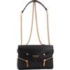 GUESS Trissa Convertible Crossbody Flap, Borsa a Tracolla Donna, Nero, One Size