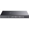 Tp-link Switch Tp-link SG3428XMPP Omada 24xGBit/4x10GE SFP+ 8x PoE++ 500W Gestito Grigio [SG3428XMPP]