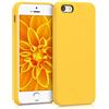 kwmobile Cover per Apple iPhone SE (1.Gen 2016) / iPhone 5 / iPhone 5S Custodia - Back Case per Smartphone in Silicone TPU - Protezione Gommata - giallo radiante