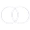 Amosfun 2pcs Manici Rotondi Per Borse in Acrilico, Accessori Per Borse Fai Da Te, Manici Trasparenti Per Borse Uncinetto, Facili Da Installare