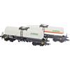 RIVAROSSI HR6513 Set 2 carri cisterna Zags+Zas "Sogetank", livrea bianca, FS
