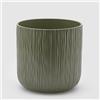 EDG Enzo De Gasperi Vaso Gen 24x24cm Verde Ceramica