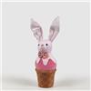 EDG Enzo De Gasperi Decorazione di Pasqua Peluche Coniglio Gelato 29x9cm Rosa