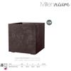 Deroma Vaso in Resina Cubo Millennium Brownstone 49 cm di Deroma