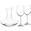 Evviva Set 3 Pezzi Pauline 1 Decanter + 2 Calici