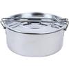 Guzzini Pratesi Contenitore Porta Pranzo Portavivande Gavetta Tondo Inox 18/10 Con Coperchio Cm.16