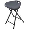 Brevi Sgabello seduta pieghevole Grigio in ABS e metallo da bagno