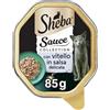 Sheba Sauce Collection in Salsa, Cibo per Gatto con Vitello in Salsa Delicata, 85 g - 22 Vaschette
