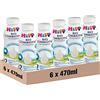 HiPP Latte Liquido 2 Combiotic di Proseguimento, Latte per Neonati Liquido, dal 6° Mese Compiuto, 6 Confezioni da 470 ml, Latte HiPP 2 Liquido