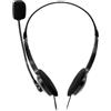 Nilox, Cuffia Stereo per PC, Cuffie PC per la Scuola e l'Ufficio, con Archetto Regolabile e Controllo Volume, Leggere e con Cavo di 1,8 m, Con 2 Jack da 3,5mm per Auricolari e Microfono