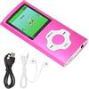 Topiky Lettore MP3 Portatile, Lettore MP3 Digitale Senza Perdita di Musica con Auricolare per Bambini, Mini Lettore Musicale MP3 Registratore Vocale per Studenti, Radio FM, Schermo LCD (Rosa)