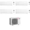 Mitsubishi Climatizzatore Quadri Split Linea Plus MSZ-AY VGK 9+9+9+18 con MXZ-4F72VF Inverter R-32 Wi-Fi Classe A++ ,