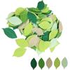 Hapivida 200 Pezzi Foglie Artificiali, Squisite Foglie Verdi Finte Foglie Decorative per l'artigianato, Scrapbooking, Composizioni Floreali Fai Da Te Decorazioni, Decorato Vite