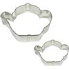 PME SC615 Formine per Biscotti Teiera, Acciaio Inossidabile, Argento, 10x2x7.5 cm, 2 unità