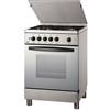 Zoppas PP66AX Cucina Gas 4 Fornelli con forno a Gas naturale da 60 cm Acciaio inox