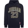 Nike Jordan Felpa da Ragazzo con Cappuccio Hbr Nera Taglia S (128-137 CM) Codice 95C479-K5X