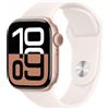 Apple Watch Series 10 Serie 10 GPS + Cellular 42mm Cassa in Alluminio color Oro Rosa con Light Blush Sport Band - S/M - MWX93QL/A