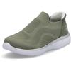 Rieker M5072, Mocassino Donna, Verde, 39 EU