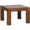 WOHNLING Mumbai tavolino da Salotto in Legno massello di sheesham Largo 60 cm Design Marrone Scuro tavolino Stile casa di Campagna