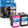 NINETEC 301 XL nero e colore cartuccia di ricambio per HP 301 cartuccia d'inchiostro per HP 301XL per DeskJet 1010 1050a 1510 2050 2540 2542 3050a Envy 4500 4504 OfficeJet 4630 4632