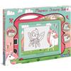 Clementoni Unicorns Lavagna Magnetica Gioco Creativo per Bambini da 3+ Anni - 18569