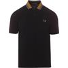 Fred Perry Polo Uomo STRIPED COLLAR Nero S