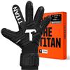 T1TAN Classic 1.0 Black-Out - Guanti da portiere - con protezione per le dita - guanti da portiere di calcio - taglia 9
