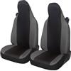 Auto Accessori Lupex Coprisedili auto compatibili con Smart fortwo, 450 451 e 453, 1 2 3 Serie, Tessuto Policotone (Nero - Grigio Scuro)