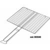 Ompagrill Griglia a Rete per Barbecue Senza Piedi Acciaio Cromato Manico Lungo 35x40 cm