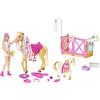 Barbie- Il Ranch di Barbie, Playset con Bambola Barbie Bionda, 2 Cavalli e Oltre