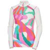 Helly Hansen W LIFA Merino Midw gra 1/2 Zip Giacca Primo Strato, 014 Bianco Sporco Jpb AOP, XL Donna