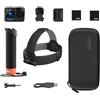 GoPro Pacchetto accessori HERO12: include fotocamera HERO12 Black, The Handler (impugnatura mobile), fascia per la testa 2.0, batteria ricaricabile Enduro (2 in totale) e custodia per il trasporto