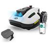 MAMMOTION YUKA mini 500 Robot Tagliaerba Senza Filo Perimetrale, Consigliato 500m², Max. 700m², Mappatura Automatica Visione AI 3D, Pendenza 50%, 5 Lame a Rasoio Orientabili, con Modulo 4G