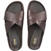 Clarks Torford Cross, Sandali a Ciabatta Uomo, Brown Leather, 44 EU