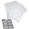 CHLOENCE KIT - 6 Sacchetti Folletto Vk135 Vk136 Compatibili + Profumatore - Sacchetti Aspirapolvere Folletto In Microfibra, Ricambi Folletto