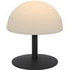 Lumisky Lampada da tavolo senza fili piede in acciaio grigio LED bianco caldo/bianco dimmerabile NEPTUNE ROCK H20cm