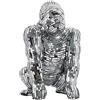 DRW Figura di un gorilla con specchietti in resina a specchio 21x30x31cm