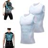 Generic Maglia a compressione Vitaboost, versione ionica, maglia senza maniche modellante for uomo, gilet Vitaboost(F,XXL)
