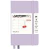 LEUCHTTURM1917 367626 - Agenda settimanale tascabile (A6) 2024, 12 mesi, colore: Lilla